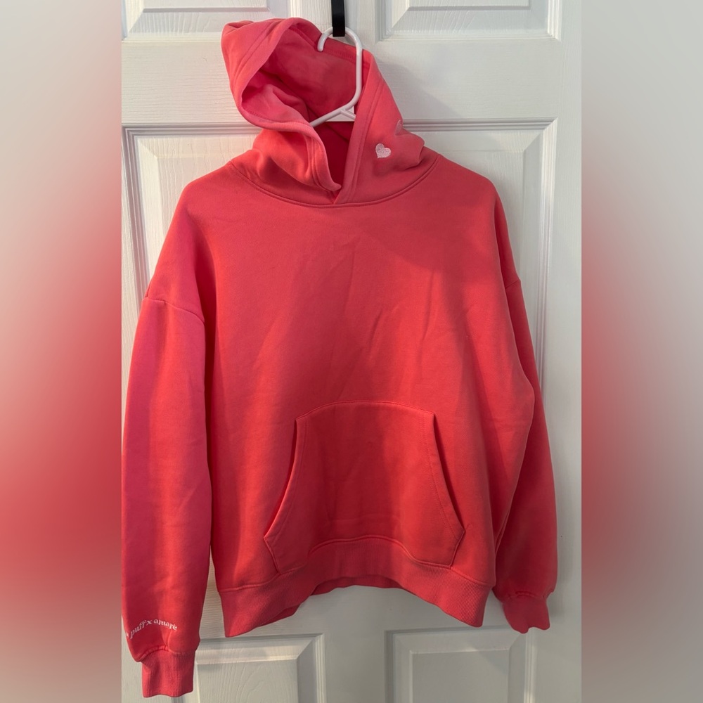 Pink Palm Puff “ chasing sunsets” Hoodie